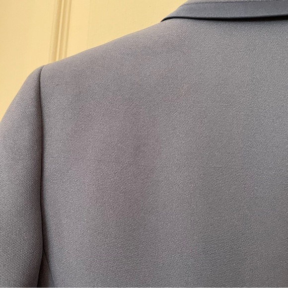 KASPER vintage grey/powder blue formal / dressy suit set with skirt 6P - Picture 8 of 8